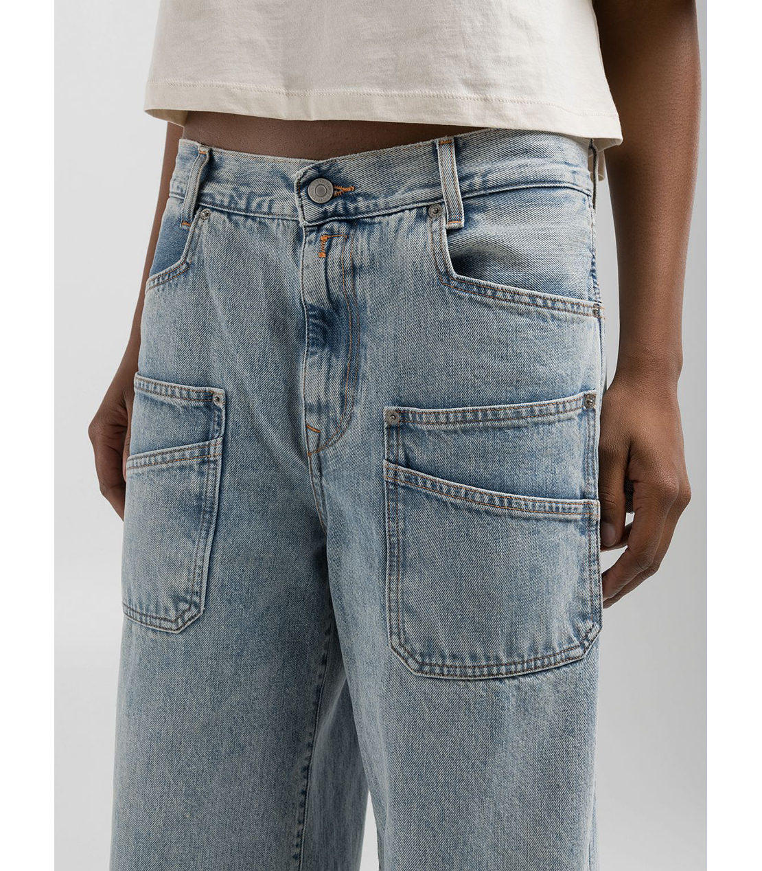 リラックスフィット ワークデニムパンツ 詳細画像 ブルーベージュ 5